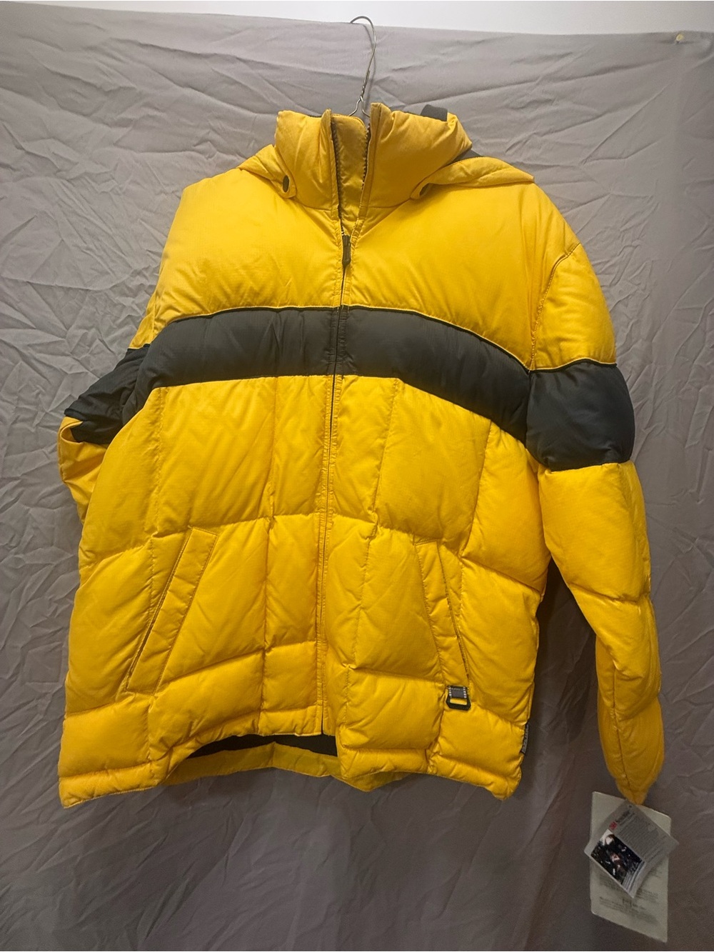 Pacific Trail Yellow Puffer Jacket with Black Band